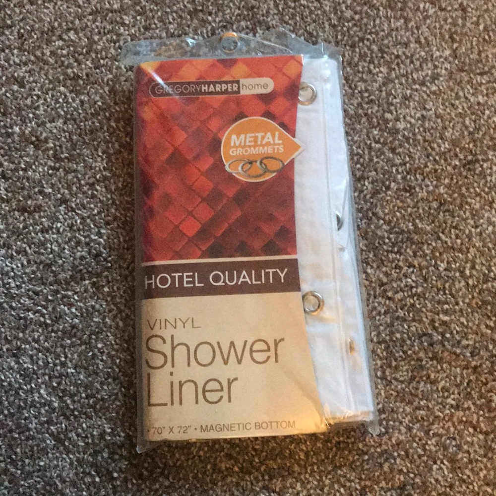 New vinyl shower liner